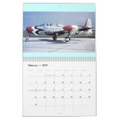 Mural Calendrier imprimé par coutume d'AVION (Feb 2027)