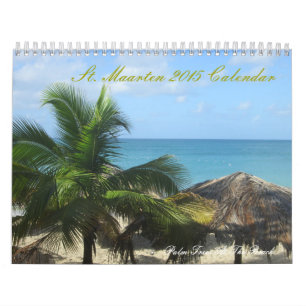 Mural Calendrier imprimé par coutume de St Maarten