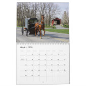 Mural Calendrier imprimé par coutume pittoresque (Mar 2026)