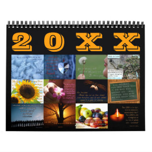 Mural Calendrier inspiré de vers de bible d'art