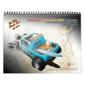 Mural Calendrier instable de hot rod de la combustion (Protection)
