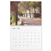 Mural Calendrier italien de paysage (Mar 2027)