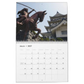 Mural Calendrier japonais 2015 de châteaux (Mar 2027)