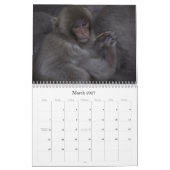 Mural Calendrier japonais de Macaques (Mar 2027)