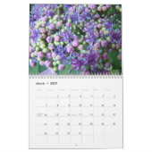 Mural Calendrier Jardins Floraux Botaniques HYDRANGEAS (Mar 2027)