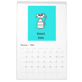 Mural Calendrier juteux d'art de bruit de POP par (Feb 2026)