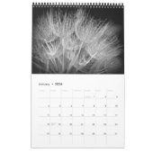 Mural Calendrier - La vie est noire et blanche (Jan 2026)