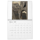 Mural Calendrier Légèrement-Saisonnier (Feb 2027)