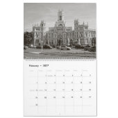 Mural Calendrier Madrid 12 mois (Feb 2027)