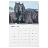 Mural Calendrier majestueux de 2018 frisons (Feb 2027)