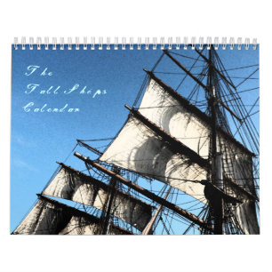 Mural Calendrier mensuel de bateaux grands