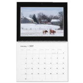 Mural Calendrier mensuel des bétail 2018 par Thomas (Jan 2027)