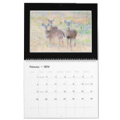 Mural Calendrier mensuel des cerfs communs 2018 par (Feb 2026)