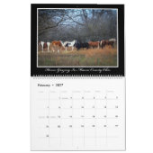 Mural Calendrier mensuel des chevaux 2017 par Thomas (Feb 2027)