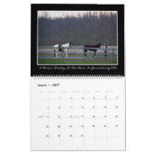 Mural Calendrier mensuel des chevaux 2017 par Thomas (Mar 2027)