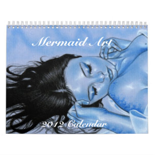 Mural Calendrier Mermaid Imaginaire Art 2012