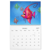 Mural calendrier mignon de bande dessinée (Jan 2027)