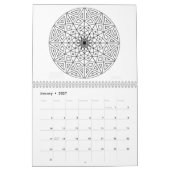 Mural Calendrier mignon de livre de coloriage de mandala (Jan 2027)