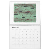 Mural calendrier moderne de motif (Mar 2027)