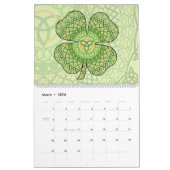 Mural Calendrier moderne Mandalas 12 mois (Mar 2026)