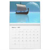 Mural Calendrier mondial des océans - Navires (Feb 2027)
