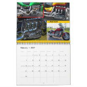 Mural Calendrier moteur de trois 2014 de taille moyenne (Feb 2027)