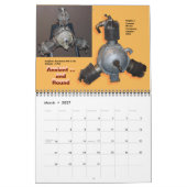 Mural Calendrier moteur de trois 2014 de taille moyenne (Mar 2027)