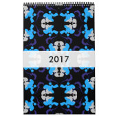 Mural Calendrier motif Caniche (Protection)