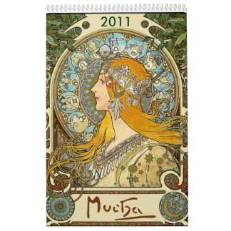 Mural Calendrier Mucha 2011