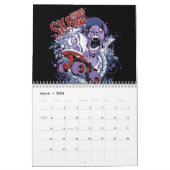 Mural Calendrier nocturne de Graphx 2016 (Mar 2026)