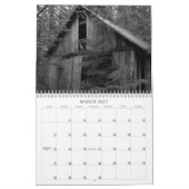Mural Calendrier noir et blanc (Mar 2027)