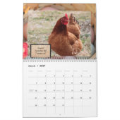 Mural Calendrier obsédant de désordre de poulet (Mar 2027)
