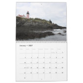 Mural Calendrier occidental de phare de Quoddy (Jan 2027)