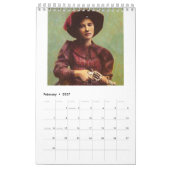 Mural Calendrier occidental sauvage d'art de couverture (Feb 2027)