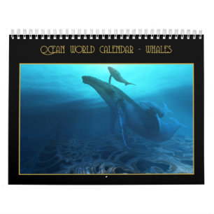 Mural Calendrier Ocean World - Baleines