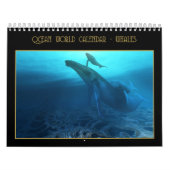 Mural Calendrier Ocean World - Baleines (Protection)