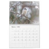Mural Calendrier - Oiseaux communs de Jardin (Feb 2026)