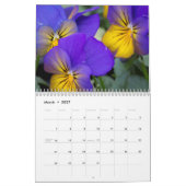 Mural Calendrier ~ Passion pour Pansies #2 (Mar 2027)