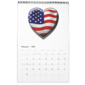 Mural Calendrier patriotique 2013 de conceptions de SCG (Feb 2027)