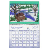 Mural Calendrier Paysage cabine (Feb 2027)