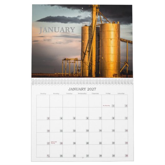 Mural Calendrier paysager du Texas occidental (Jan 2027)