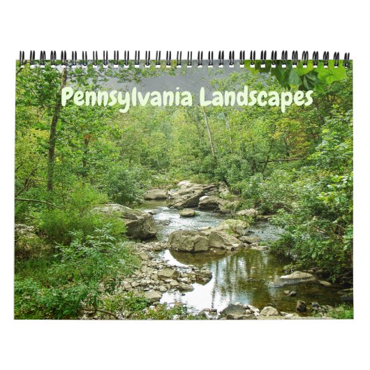 Mural Calendrier - Paysages de Pennsylvanie (Protection)