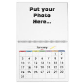 Mural Calendrier personnalisable 2012 (Jan 2027)