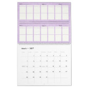 Mural Calendrier personnalisable de grossesse de jumeaux (Mar 2027)