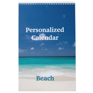Mural Calendrier personnalisé - Plage