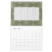 Mural Calendrier personnalisé "STYLE VINTAGE" + vos phot (Mar 2027)