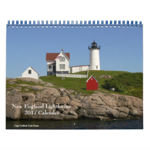 Mural Calendrier phare 2017 de la Nouvelle-Angleterre