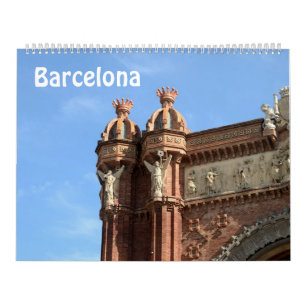 Mural Calendrier photo 12 mois Barcelone, Espagne