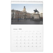 Mural Calendrier photo 12 mois Madrid, Espagne (Jan 2026)