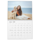 Mural Calendrier photo de famille 2027 | Texte annuel mo (Mar 2027)